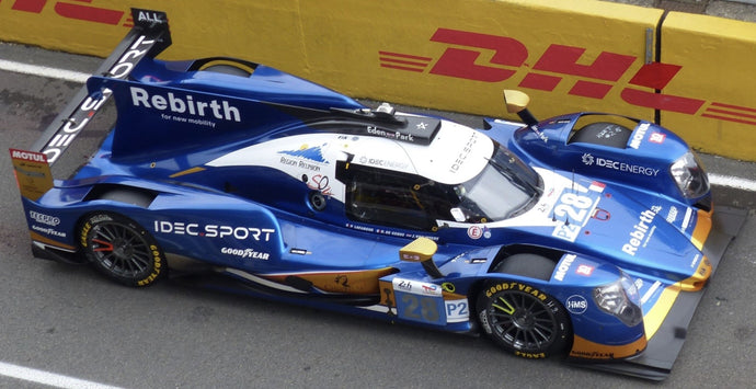 ORECA 07 GIBSON GK428 4.2L V8 TEAM IDEC SPORT N 28 3rd LMP2 CLASS 24h LE MANS 2024 PAUL LAFARGUE - RESHAD DE GERUS - JOB VAN UITERT BLUE WHITE 1:43