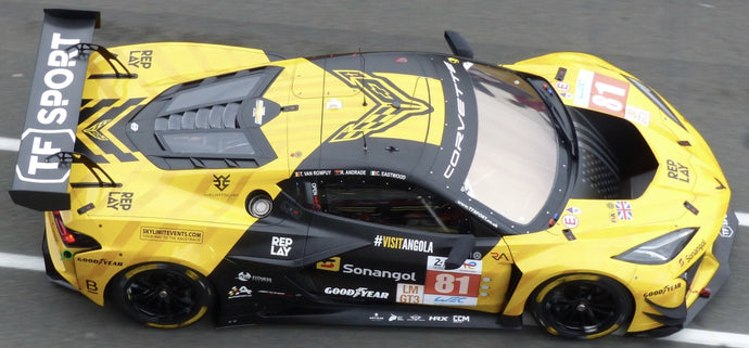 Chevrolet CORVETTE Z06 GT3.R #81 EASTWOOD/ANDRADE/VAN ROMPUY 24H LE MANS 2024 gul/sort 1:43
