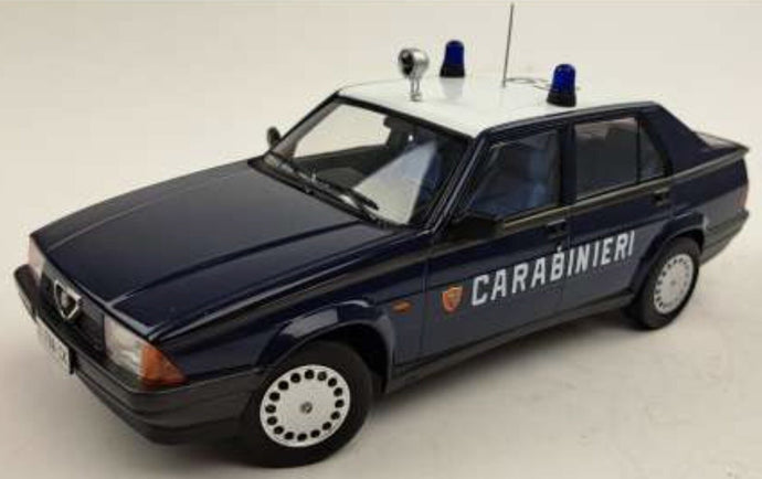 ALFA ROMEO 75 CARABINIERI - POLICE - 1988 BLUE WHITE 1:18