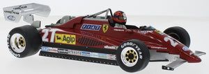 FERRARI 126C2 N.27 BELGIAN GP (ZOLDER) 1982 G.VILLENEUVE CAR CRASH 1:18