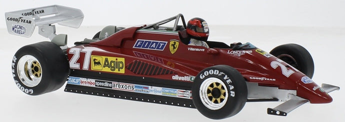 FERRARI 126C2 N.27 BELGIAN GP (ZOLDER) 1982 G.VILLENEUVE CAR CRASH 1:18