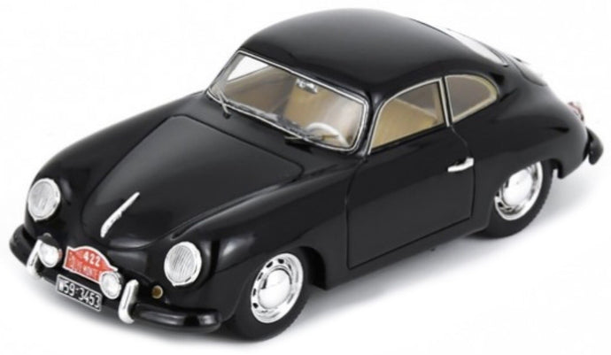 Porsche 356 1500 #422 VON FRANKENBERG/BENDIX BLACK RALLY MONTE CARLO 1953 sort 1:43