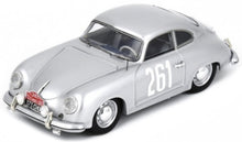 Indlæs billede til gallerivisning PORSCHE 356 COUPE N 261 RALLY MONTECARLO 1955 JEAN VILREON - LEON CARLIN SILVER 1:43