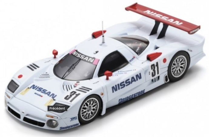 Nissan R390 GT1 - LE MANS TEST 1998 hvid/rød 1:43