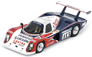 COUGAR C12 #113 COHEN-OLIVAR/DE RADIGUES 24H LE MANS 1988 hvid/rød/blå 1:43