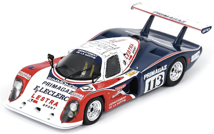 COUGAR C12 #113 COHEN-OLIVAR/DE RADIGUES 24H LE MANS 1988 hvid/rød/blå 1:43