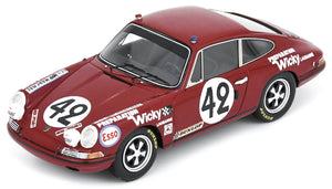 PORSCHE 911T N.42 24 H LE MANS 1969 A.WICKY-E.BERNEY 1:43