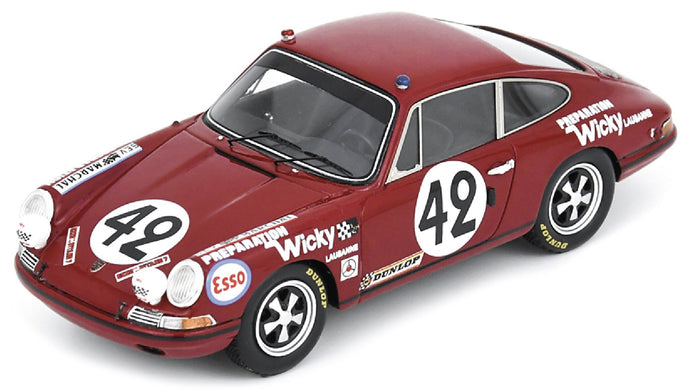 PORSCHE 911T N.42 24 H LE MANS 1969 A.WICKY-E.BERNEY 1:43