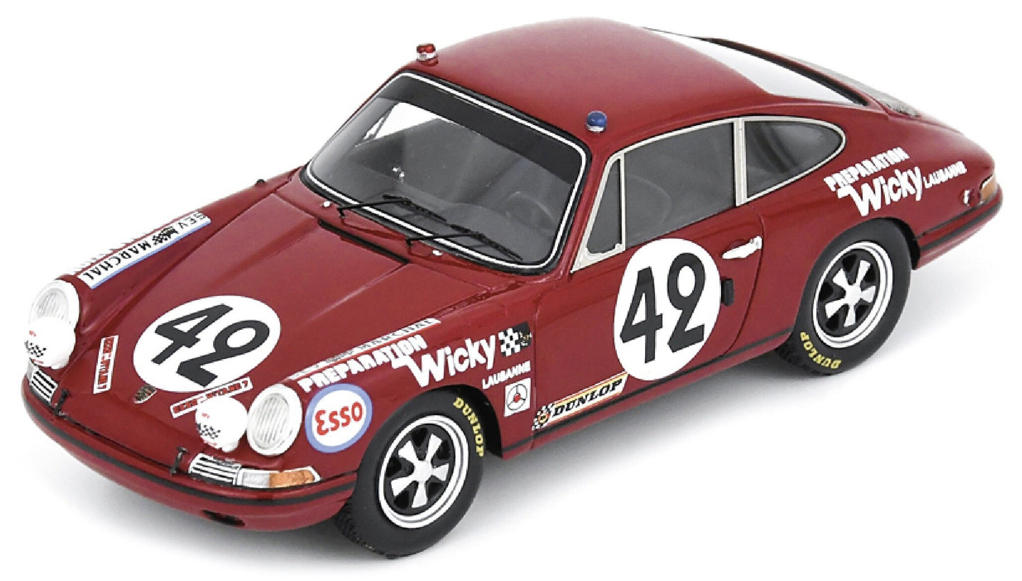 PORSCHE 911T N.42 24 H LE MANS 1969 A.WICKY-E.BERNEY 1:43