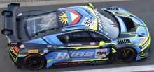 Indlæs billede til gallerivisning Audi R8 LMS GT3 EVO II #38 BERTELS/SCHUMACHER/FUMAL/ADOMAVICIUS 24H SPA 2024 blå/sort/gul 1:43