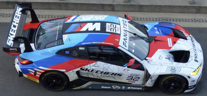 BMW M4 GT3 #32 VANTHOOR/VAN DER LINDE/WEERTS 3rd 24H SPA 2024 hvid/blå/rød 1:43