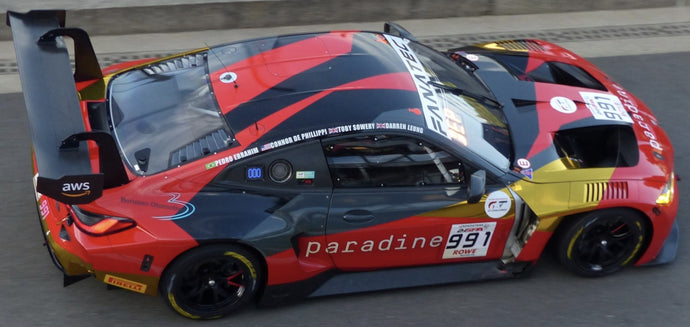 BMW M4 GT3 #991 LEUNG/EBRAHIM CARVALHO/SOWERY/DE PHILLIPPI 24H SPA 2024 rød/sort/guld 1:43