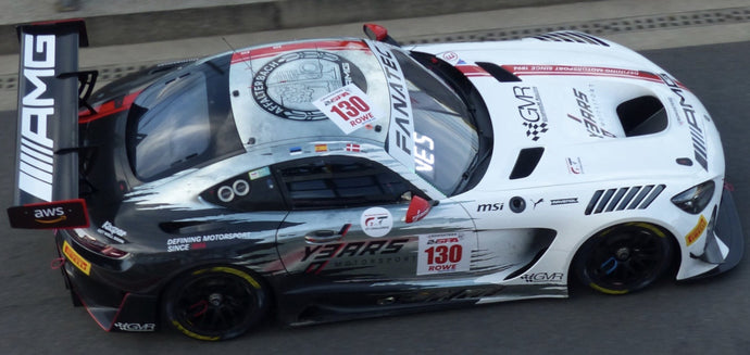Mercedes Benz AMG GT3 EVO #130 VESTI/JUNCADELLA/ARON 24H SPA 2024 hvid/grå/rød 1:43