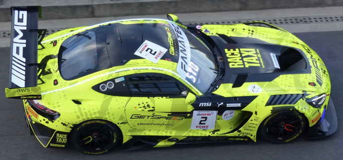 Mercedes Benz AMG GT3 EVO #2 STOLZ/GOUNON/SCHILLER 24H SPA 2024 gul/sort 1:43