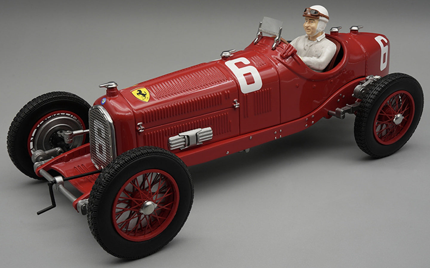 Alfa Romeo P3 TIPO B #6 RUDOLF CARACCIOLA WINNER ITALIAN GP MONZA 1932 + FIGUUR rød 1:18