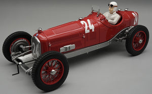Alfa Romeo P3 TIPO B #24 TAZIO NUVOLARI ITALIAN GP MONZA 1932 + FIGUUR rød 1:18