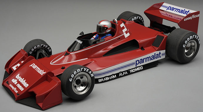 Brabham BT45C ALFA ROMEO F1 #2 J. WATSON BRAZILIAN GP 1978 + FIGUUR rød/hvid/blå 1:18