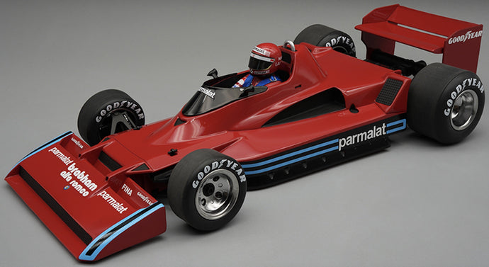 Brabham BT45C ALFA ROMEO F1 NIKI LAUDA - PAUL RICARD TEST 1978 + FIGUUR rød/sort/blå 1:18