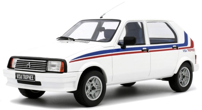Citroen VISA TROPHEE GR. B 1983 hvid/blå/rød 1:18