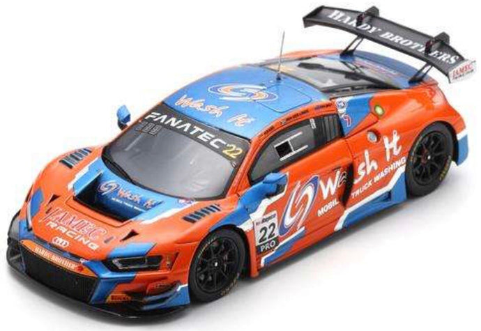 Audi R8 LMS GT3 EVO II #22 TALBOT/HAASE/VAN DER LINDE 3th 12H BATHURST 2024 orange/blå 1:43