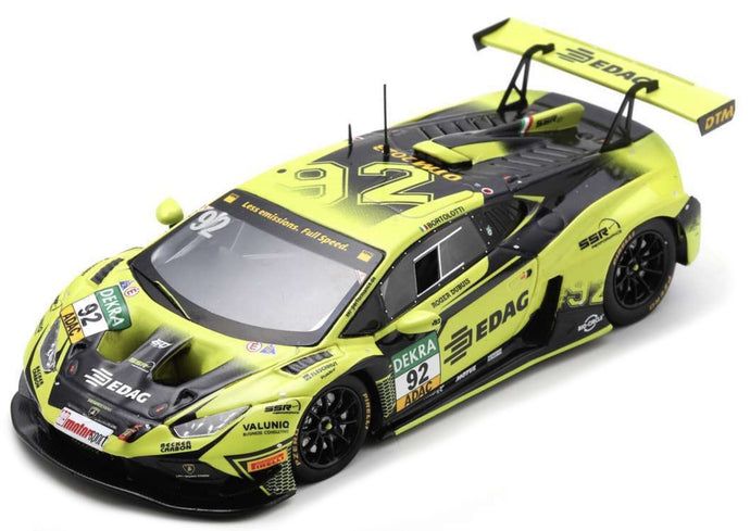 Lamborghini HURACAN GT3 EVO 2 #92 MIRKO BORTOLOTTI DTM 2023 gul/sort 1:43