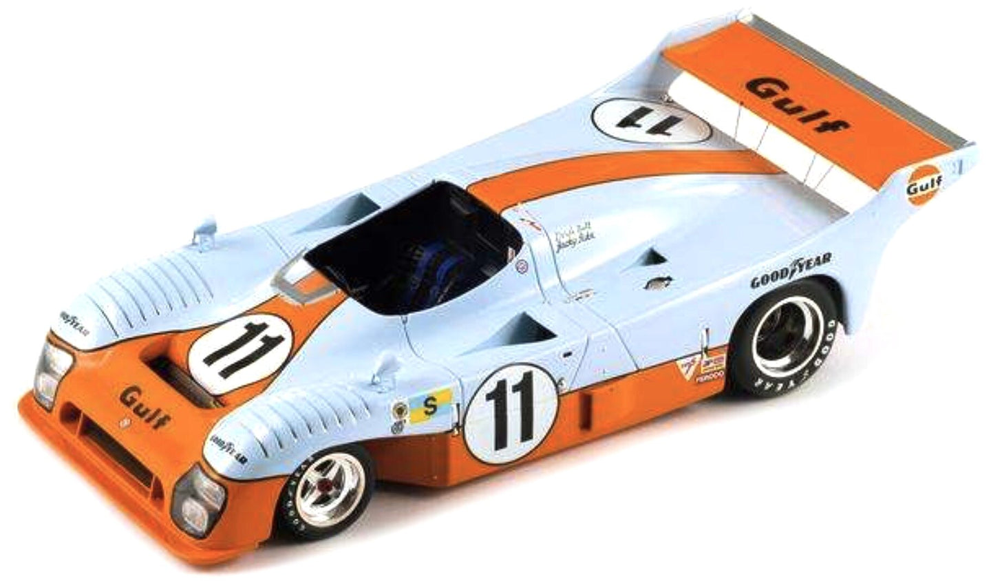 MIRAGE GR8 3.0L V8 TEAM GULF RESEARCH RACING N 11 WINNER 24h LE MANS 1975 JACKY ICKX - DEREK BELL LIGHT BLUE ORANGE 1:18