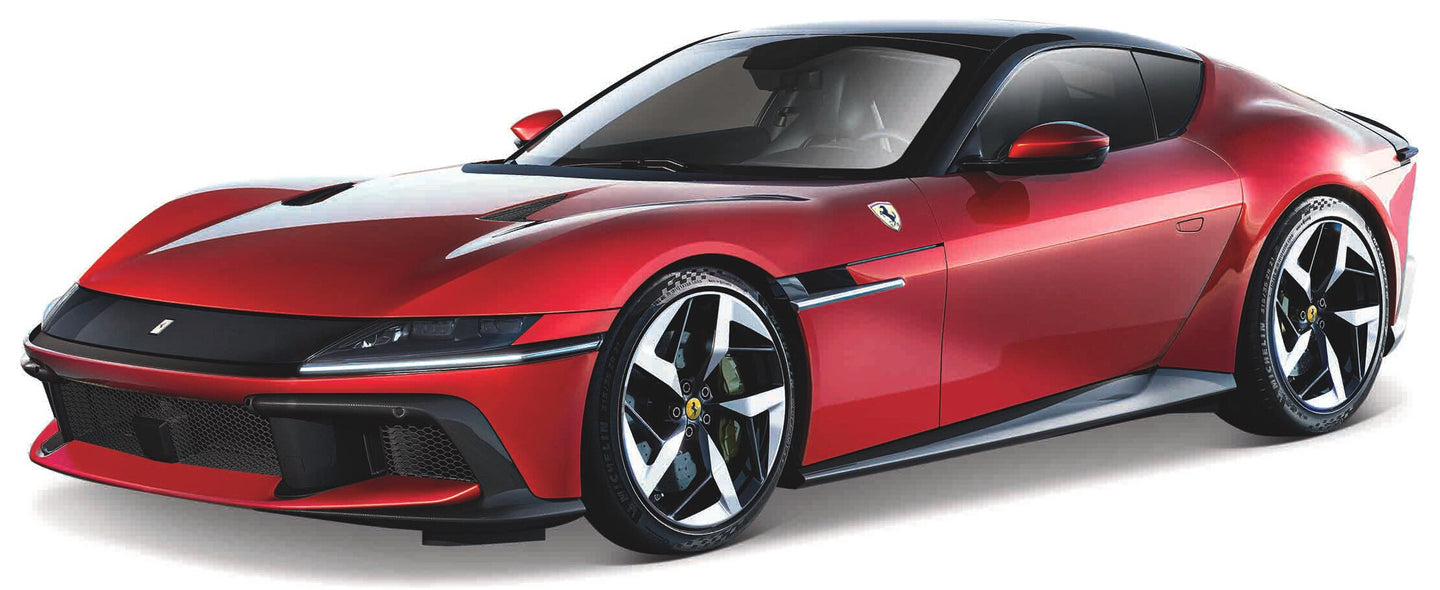 Ferrari 12 CILINDRI rød/sort 1:24 fra Burago