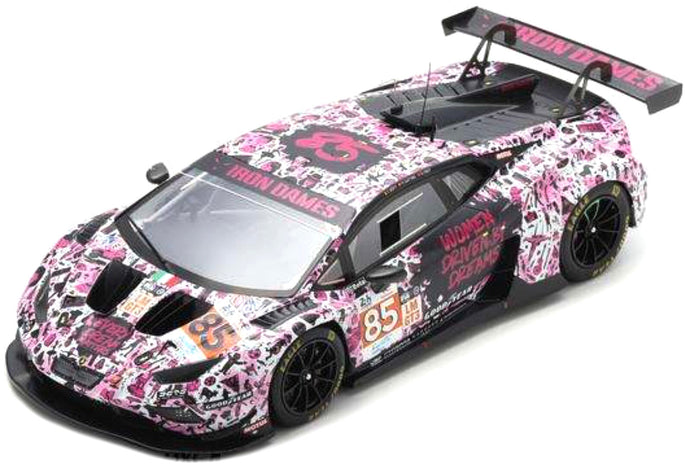 Lamborghini HURACAN GT3 EVO2 #85 BOVY/GATTING/FREY 24H LE MANS 2024 lyserød/hvid/sort 1:18