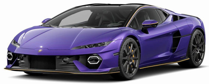 LAMBORGHINI TEMERARIO ALLEGGERITA PACKAGE 2024 WITH SHOWCASE VIOLA PASIFAE - PURPLE 1:18