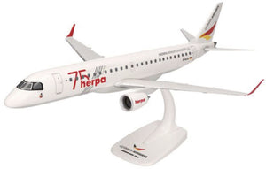 Embraer E190 German Airways Herpa 75 Years hvid/rød/gul 1:100