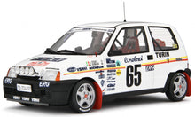 Indlæs billede til gallerivisning Fiat CINQUECENTO TROFEO #65 RALLY MONTE CARLO 1993 hvid/gul/rød 1:18
