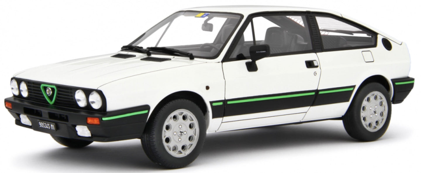 Alfa Romeo SPRINT 1.5 QUADRIFIGLIO VERDE 1983 hvid/sort/grøn 1:18