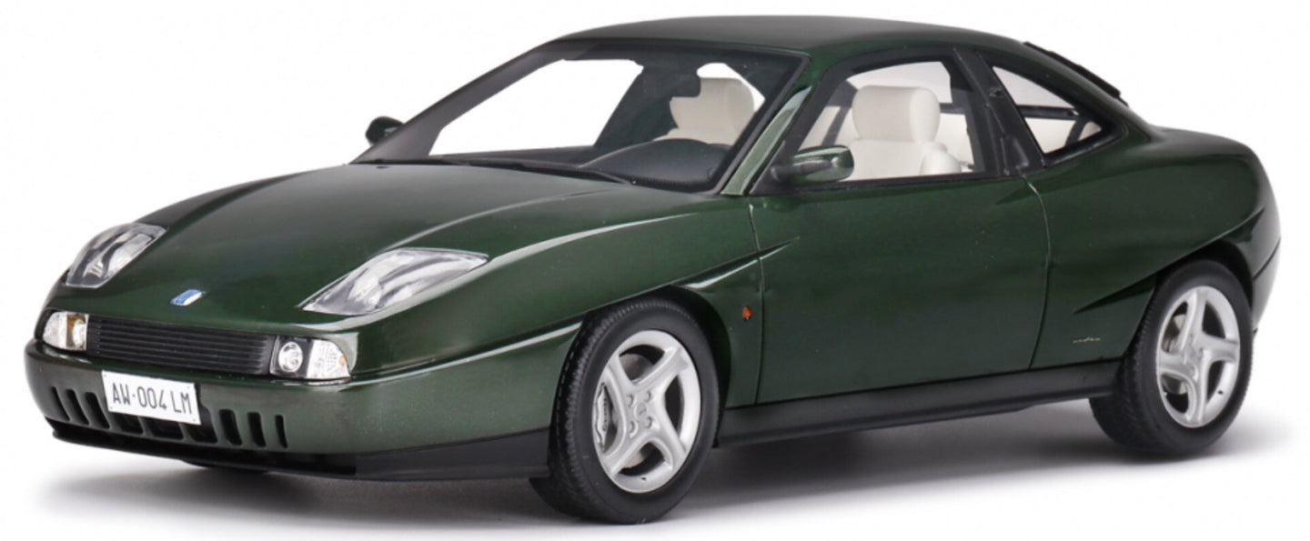 Fiat COUPE 2.0 TURBO 20V 1996 - WHITE INTERIOR mørk grøn 1:18