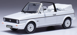 VOLKSWAGEN GOLF MKI CABRIOLET OPEN 1981 WHITE 1:43 fra Ixo Model