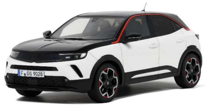 Opel MOKKA-E GS LINE 2021 hvid/sort/rød 1:18