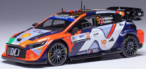 HYUNDAI i20 N RALLY1 TEAM SHELL MOBIS WRT N 9 6th RALLY CROATIA 2024 ANDREAS MIKKELSEN - TORSTEIN ERIKSEN VARIOUS 1:43