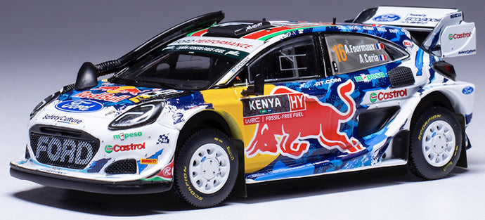 Ford PUMA RALLY1 #16 FOURMAUX/CORIA SAFARI RALLY KENYA 2024 hvid/blå/rød/gul 1:43