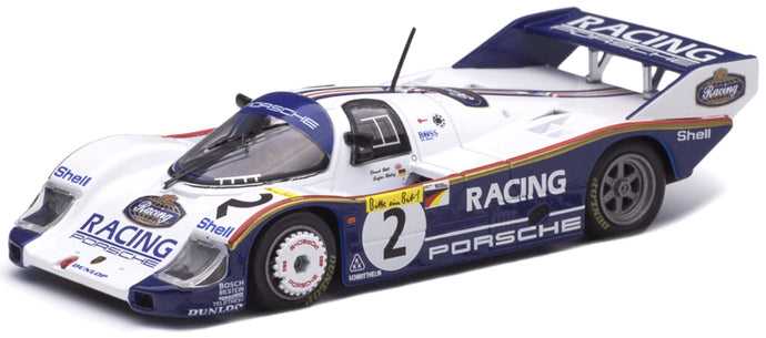 PORSCHE 956K TEAM PORSCHE RACING N 2 1000km NURBURGRING RECORD LAP NORDSCHLEIFE 6:11,13 min 1983 STEFAN BELLOF - DEREK BELL WHITE BLUE 1:12