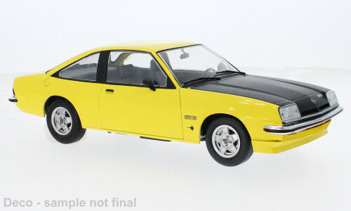OPEL MANTA B GT/E 1975 YELLOW BLACK 1:18