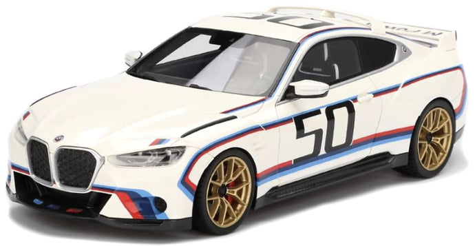BMW M4 (G82) 3.0 CSL 2023 hvid/blå/rød 1:18