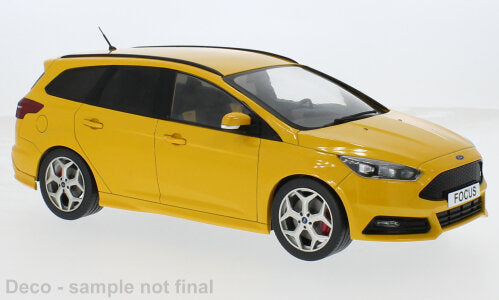 FORD ENGLAND FOCUS ST TURNIER SW STATION WAGON 2014 YELLOW 1:18