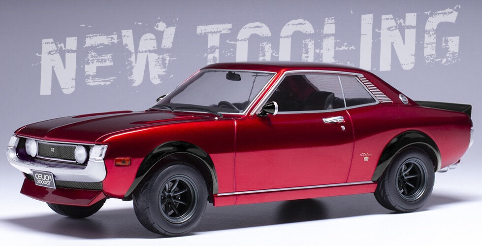 Toyota CELICA 2000 GT 1977 rød metallic 1:18