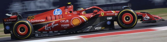 FERRARI F1 SF-24 TEAM SCUDERIA FERRARI N 55 4th ITALY MONZA GP 2024 CARLOS SAINZ RED WHITE BLACK 1:43