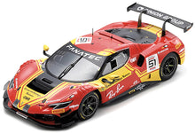 Indlæs billede til gallerivisning Ferrari 296 GT3 #51 ROVERA/RIGON/PIER GUIDI 2nd 24H SPA 2024 rød/gul 1:18