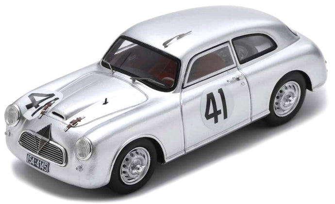 BORGWARD HANSA 1500S N 41 24h LE MANS 1953 JACQUES POCH - EDMOND MOUCHE SILVER 1:43
