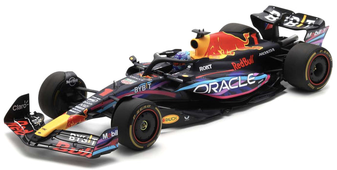 RED BULL F1 RB19 TEAM ORACLE RED BULL RACING N 1 WORLD CHAMPION WINNER MIAMI GP 2023 MAX VERSTAPPEN MATT BLUE 1:12