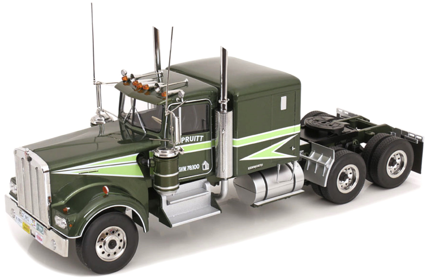 Kenworth W900 - MOVIN ' ON mørk grøn/lys grøn 1:18