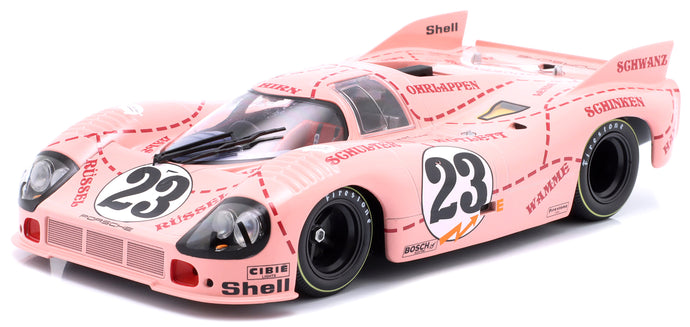 PORSCHE 917/20 4.9L TEAM MARTINI INTERNATIONAL RACING PINK PIG N 23 24h LE MANS 1971 REINHOLD JOST - WILLI KAUHSEN PINK 1:18