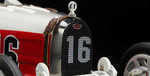 BUGATTI T35 N 16 NATION COULOR PROJECT MONACO 1924 RED WHITE