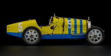 Indlæs billede til gallerivisning BUGATTI T35 SUEDE N 5 NATION COULOR PROJECT SWEDEN 1924 YELLOW BLUE